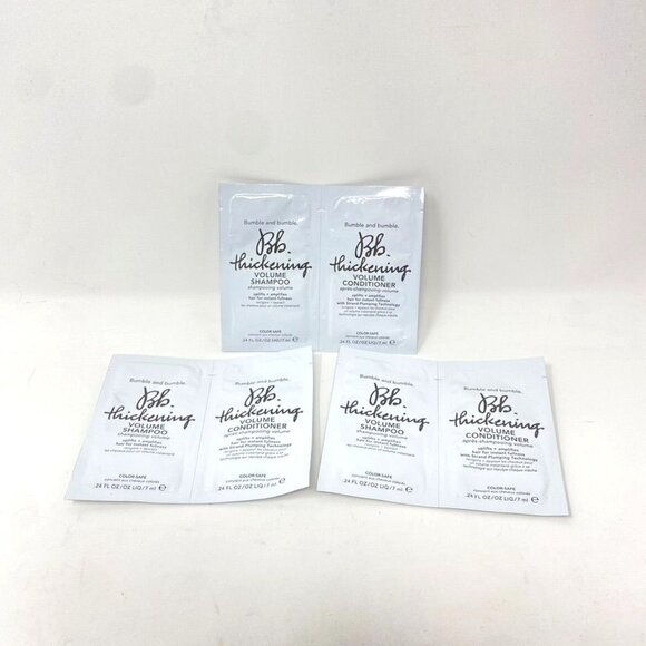 Sampler Pack Bumble & Bumble Thickening Shampoo Conditioner/ Mane Heat Protector - Picture 3 of 11